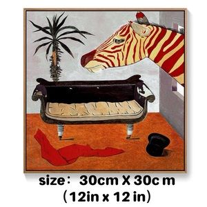 NWT！ New Wall Decor with modern gold metal frame！Modern art/ Contemporary art